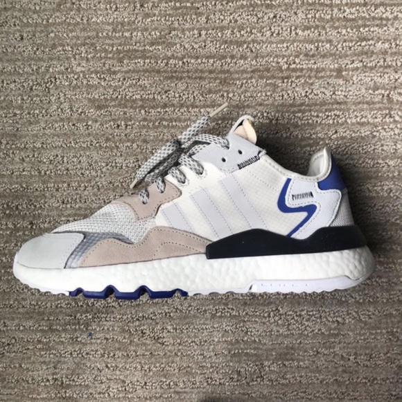 Adidas Nite Jogger in Raw White/Grey/Active Blue NWT main image 14